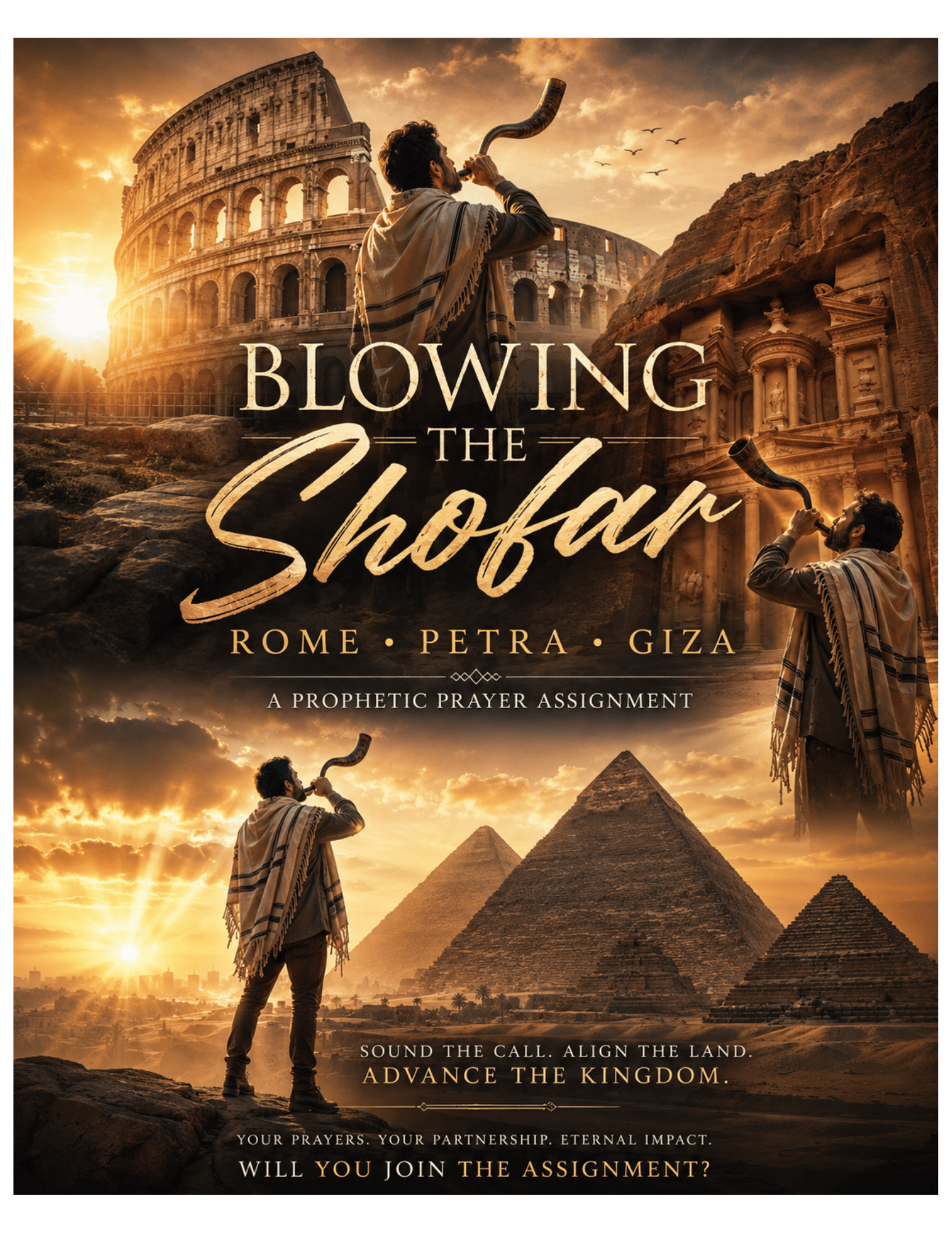 Shofar for the Rome, Petra, and Giza mission trip